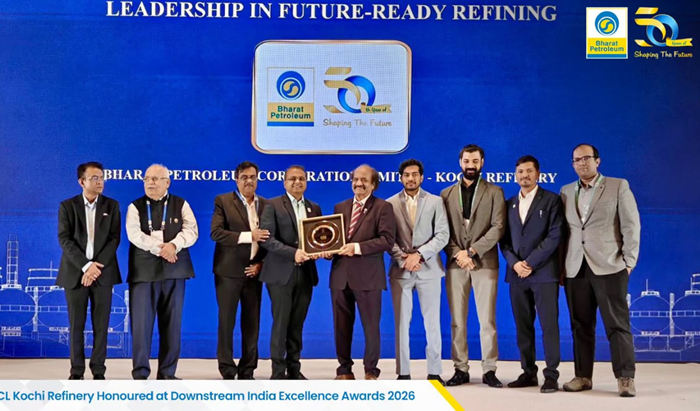 BPCL: Kochi Refinery receives ‘Leadership in Future-Ready Refining Award’